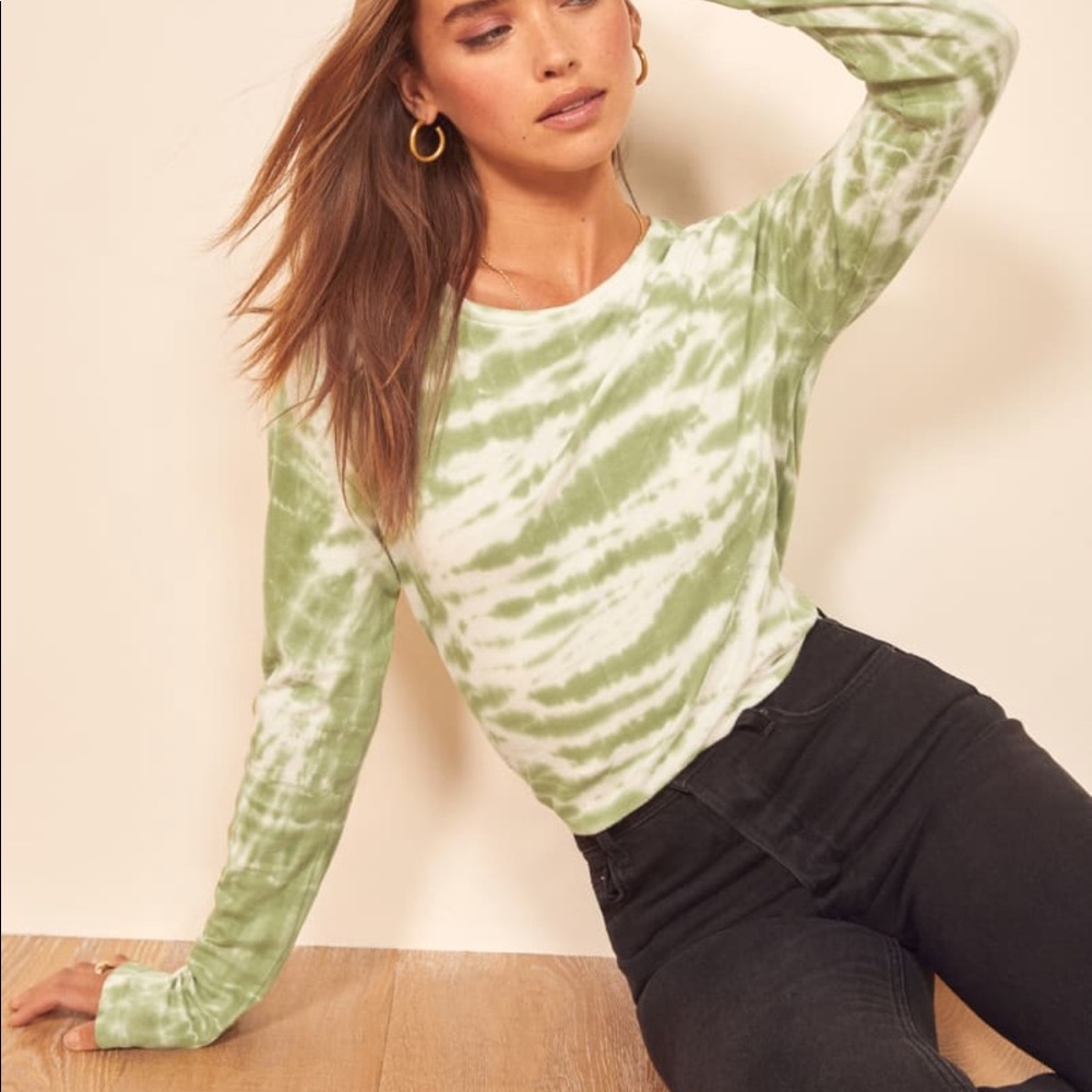 Reformation Eddie Long Sleeve Tee Size M